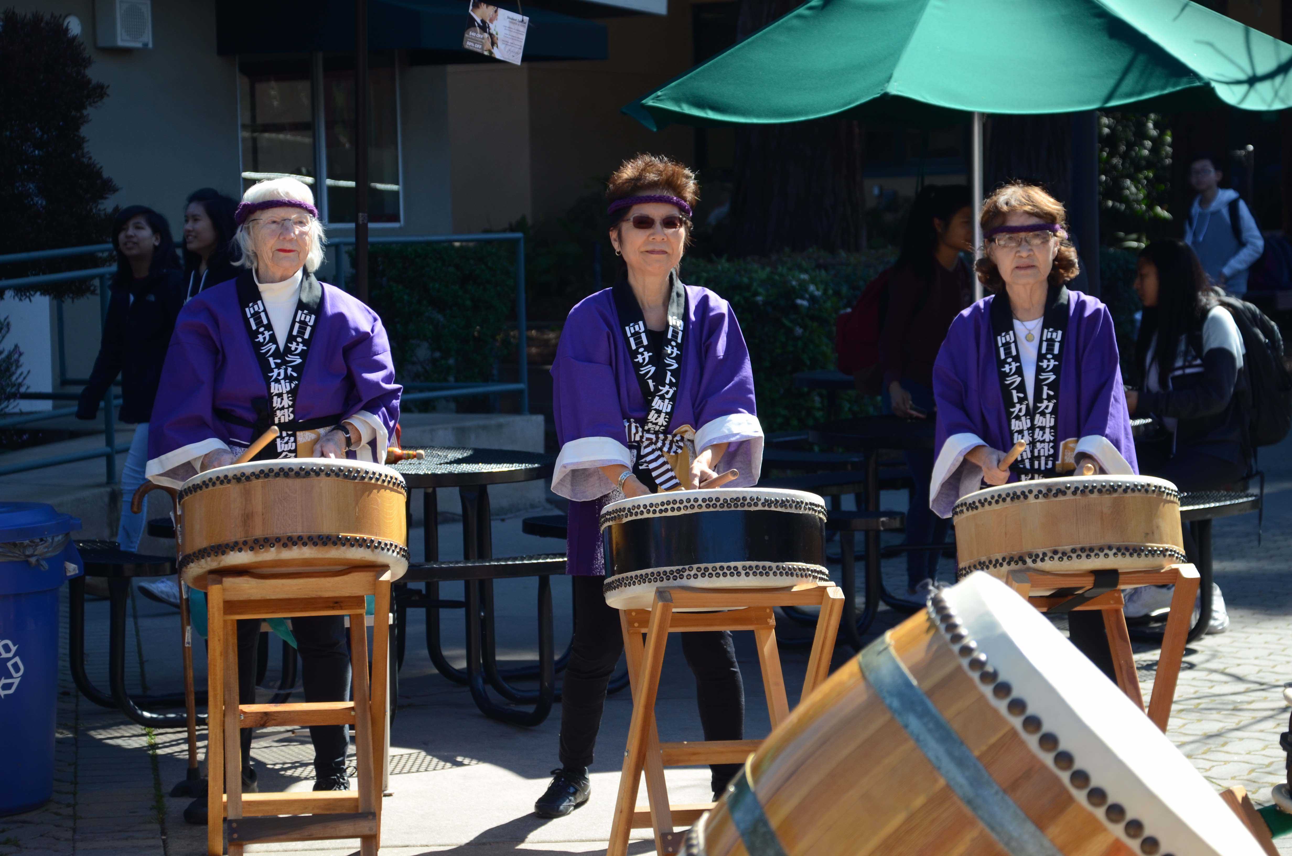 A group of Taiko drummers performed a set of pieces outside the journalism room last Tuesday. This event was hosted by the Japanese National Honor Society, who also held a Super Smash Bros. tournament after school last Wednesday.