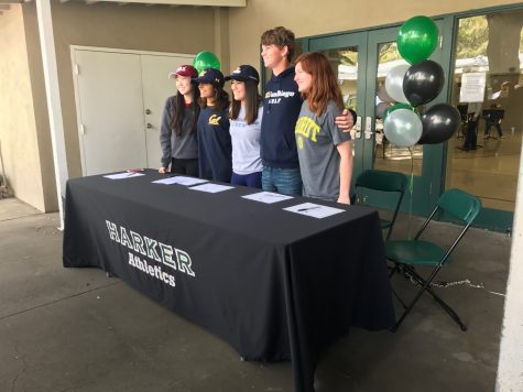 Seniors sign for college athletics
