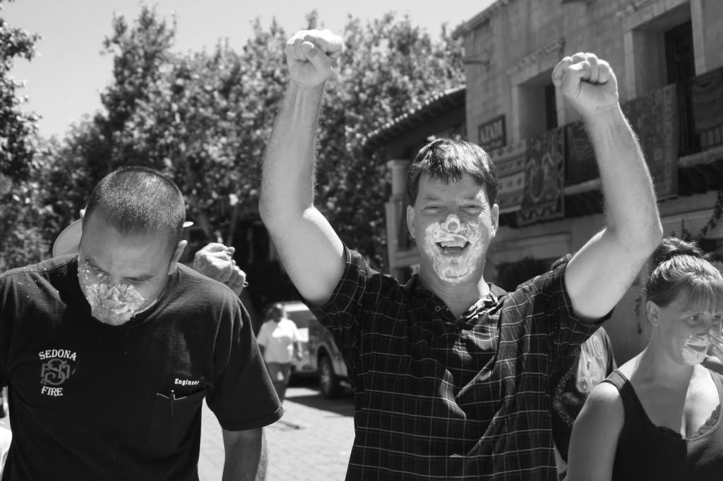 Stoll eats his way to first place in pie eating contest