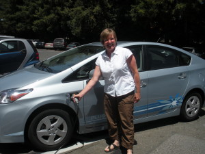 Clare Elchert is one of twenty people in USA to test plug-in Toyota Prius