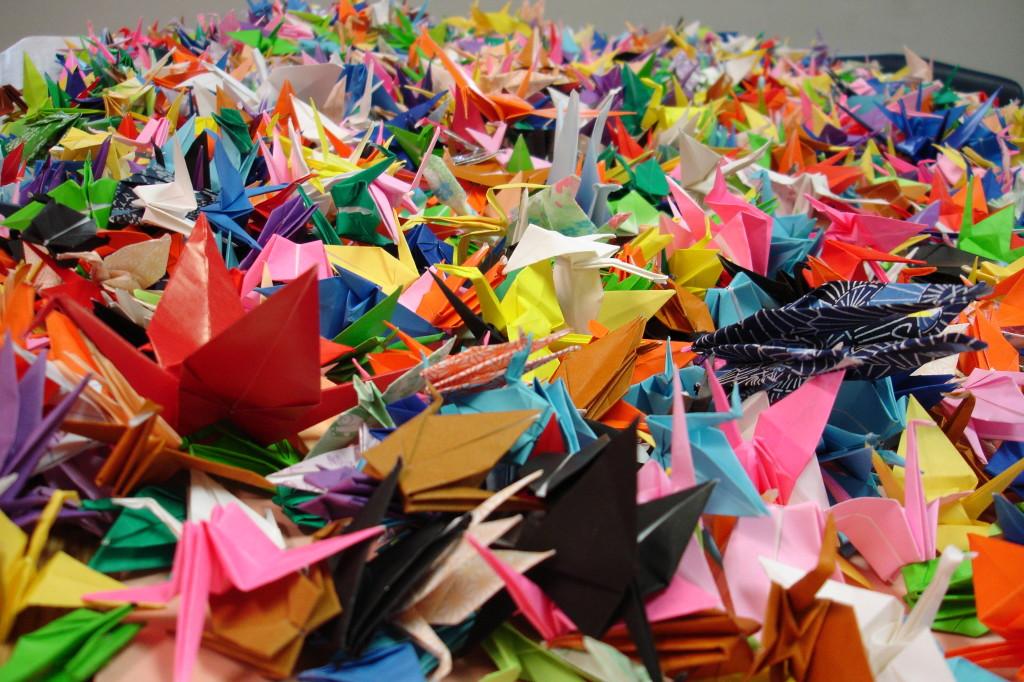Students donate 3,715 origami cranes for Japan relief