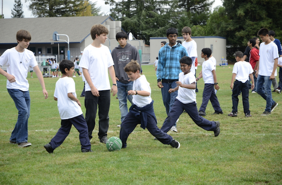 Students head to the Lower School for Eagle Buddies program