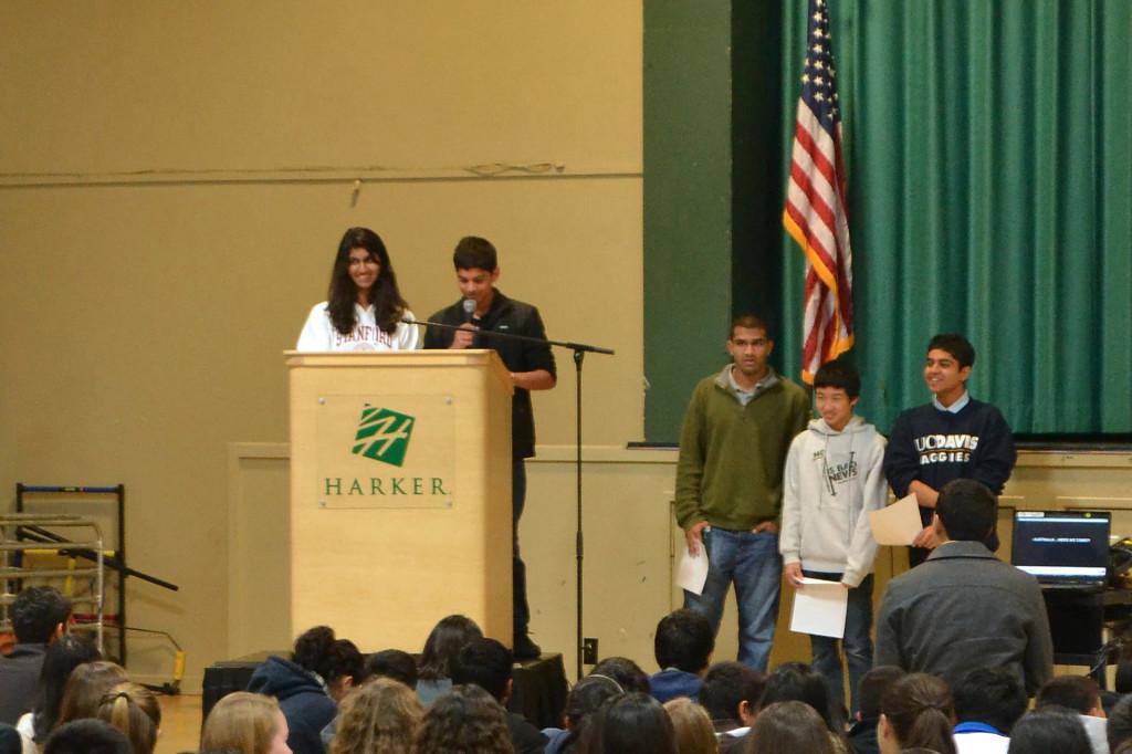 Results of food and toiletries drives announced at school meeting