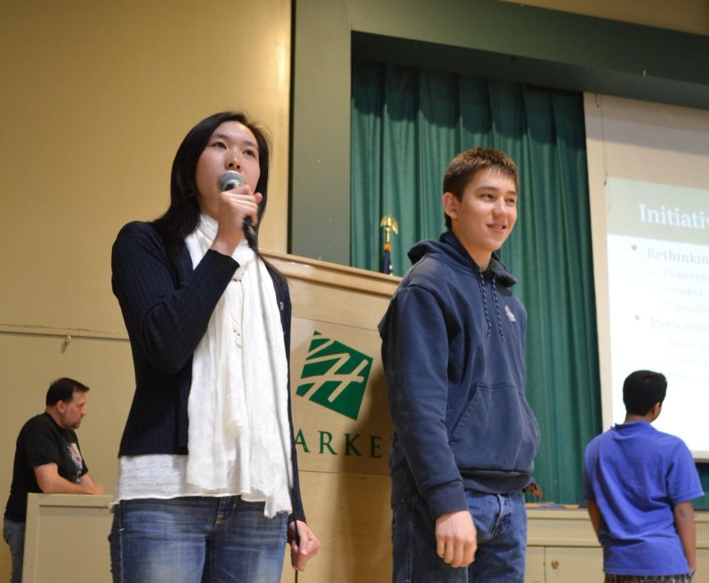 Challenge Success team presents goals to Upper School student body