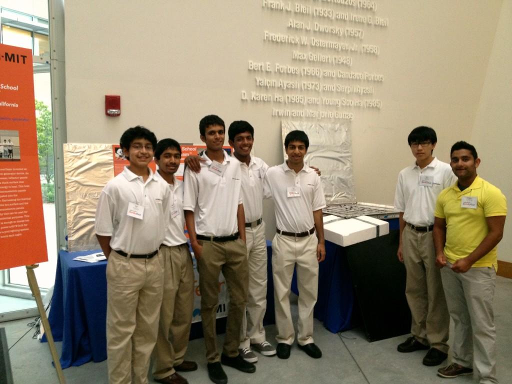 The group consisting of Nikhil Dilip, Ram Menon, Sachin Jain, Arihant Jain, Prag Batra, Wilbur Yang, and Shantanu Joshi presents their yearlong invention project of building the Aquatic Thermoelectric Generator at EurekaFest 2012.