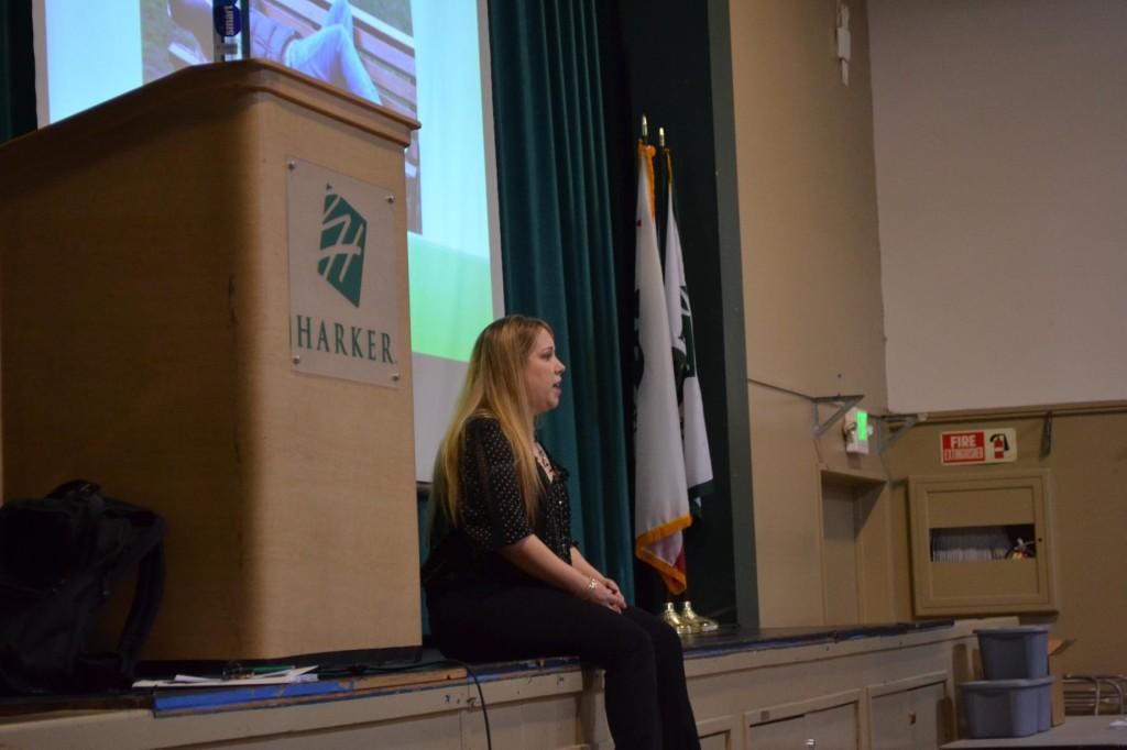 Gina Biegel, Founder of the Stressed Teens Program, spoke to the Upper School regarding her expertise on stress control and the classes that she will hold.