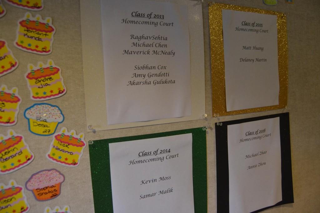 The upperclassmen Homecoming Court was announced this Friday. The names of the elected juniors and seniors were posted on the bulletin board in Manzanita.