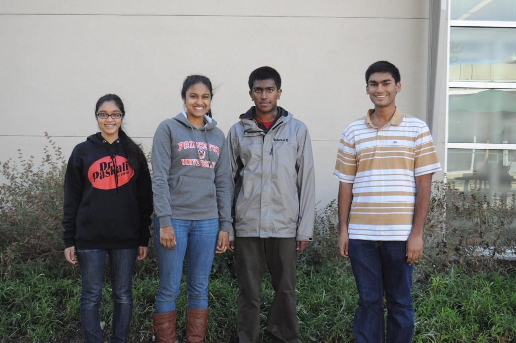 Junior Zareen Choudhury and seniors Paulomi Bhattacharya, Ashvin Swaminathan, and Rohan Chandra were recognized by the Siemens Competition in Math, Science and Technology as regional finalists. They will be competing in the next round at Caltech, which would entail poster and oral presentations as well as questioning by a panel of professors. 