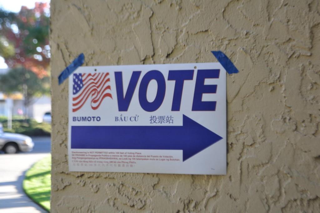 On Election Day, voters in San Jose cast ballots at the Moreland Apartments polling site. By voting for the next president and a number of propositions, citizens were able to contribute to the 2012's election process. 