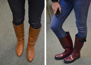 Boots are the perfect shoes to wear in the winter. Through wet and dry weather, they keep your feet warm and cozy while adding a chic look to an outfit.