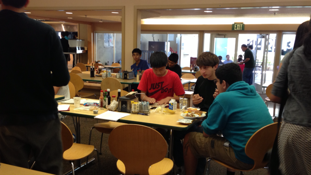 After finishing their morning finals, students flocked to the lunch room. For some, the morning final was their last. For others, there was still an afternoon exam to take before the beginning of their summer vacations.