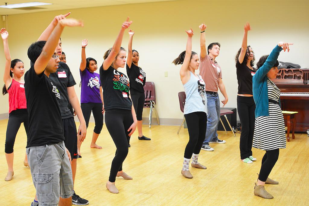 Performing Arts students dance for spring musical audition  