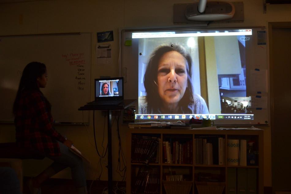 Writer Mary Roach spoke to the first period journalism class on March 17, sharing her experiences as author and journalist.