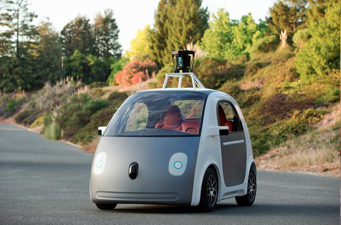 Google+released+a+picture+of+its+prototype+self-driving+car+on+its+blog+Tuesday.+The+company+is+currently+manufacturing+a+hundred+such+cars+to+be+pilot+tested.%0A