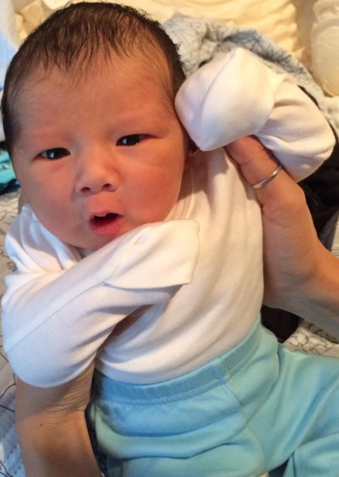 BABY FLORIO: Connor Li-Kang Florio, born on April 26, weighed in at eight pounds, 10 ounces, and 21 inches.