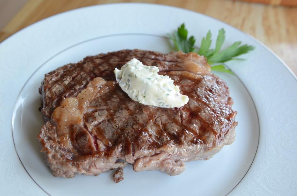 In a Nutshell: Grilled Steak and Garlic Compound Butter - Harker Aquila