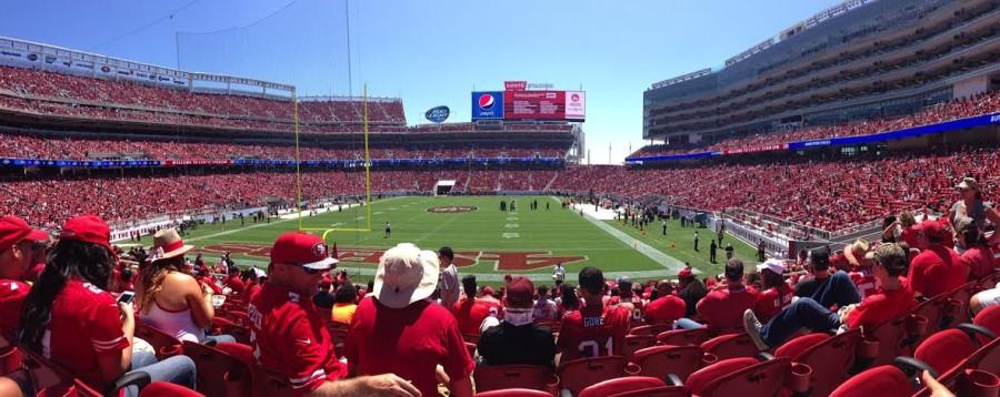 Fans enjoy the 49ers first preseason game held at Levis Stadium on Aug. 7. The San Francisco 49ers moved to Levis Stadium after playing at Candlestick Park in San Francisco for the last 55 years.
