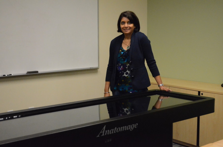 Harker acquired a technologically advanced visual anatomy table that will allow students to conduct virtual dissections. Anita Chetty is using the technology to enhance Harkers science department and specifically, her Human Anatomy and Physiology classes.