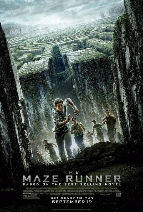 The Maze Runner cover shows Thomas, portrayed by Dylan O’Brien sprints from the maze being chased by other people who are trapped on the enclosed environment. The energy-packed movie broke box office predictions with a domestic total just under $37 million.
