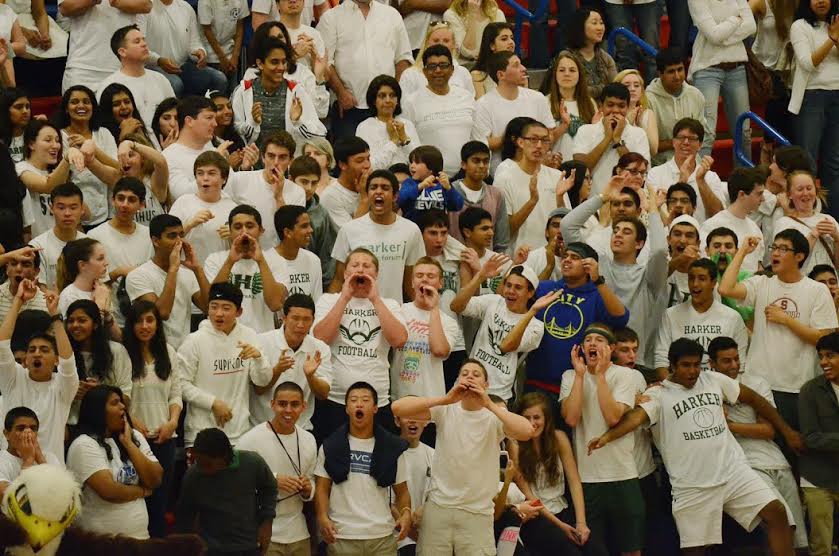 A sea of white greeted the boys Varsity basketball team last year as they faced off against Sacred Heart Preperatory during the CCS finals. Cheering on your fellow Eagles while snacking on concessions or snuggling under blankets fosters school love. 