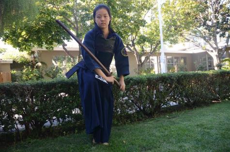 Eugene Gil (12) was first introduced to kumdo, a Korean variation of kendo, in Korean elementary school. She hopes to continue her involvement in the martial art next year at a club or dojo.