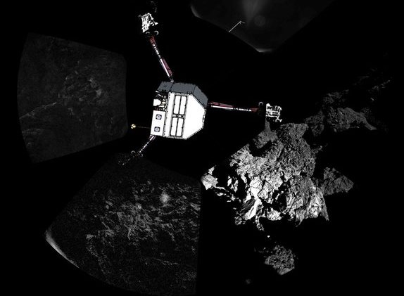 FIRST LANDING: The ESAs Rosetta mission Philae Probe lands on comet 67 on Nov. 12. The Rosetta mission has been flying through space for 10 years.