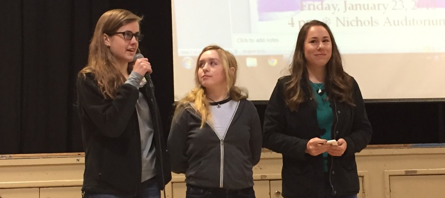 Seniors Madi Lang-Ree, Zoe Woehrmann, and Caroline Howells announced that Conservatory certificate candidates that are juniors will be performing this Friday in the Nichols Auditorium at 4 p.m. 