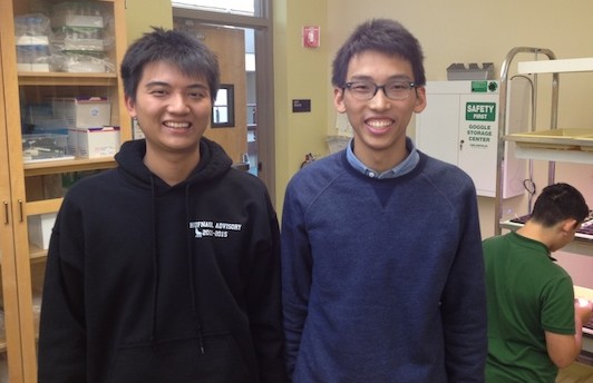 Steven Wang (12) and Andrew Jin (12) were two of Harkers three Intels finalists. Harker set a new national record with 15 semifinalists and 3 finalists.