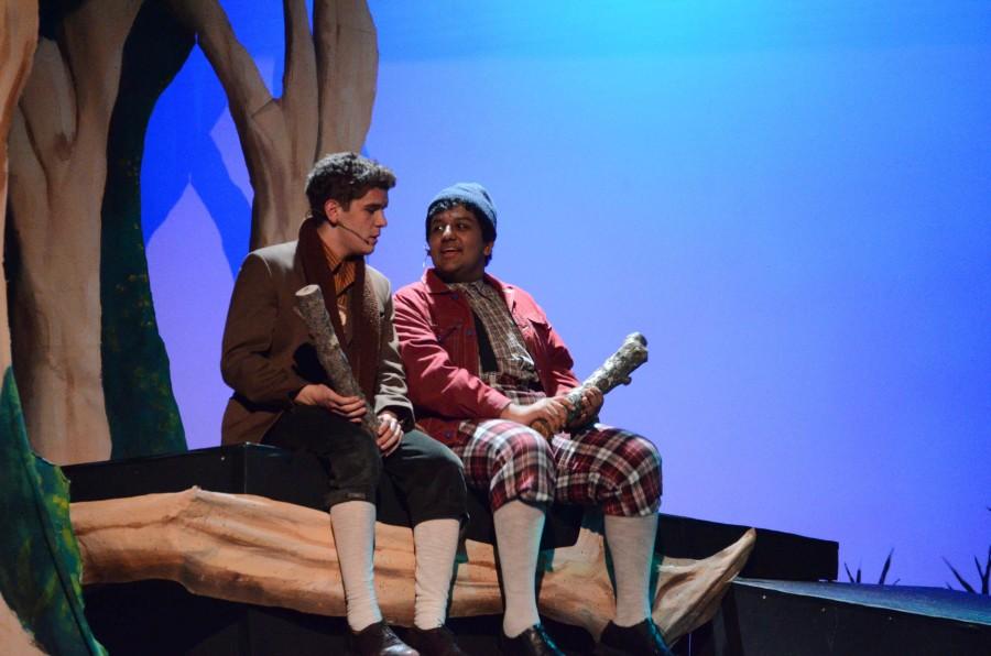 Jeton Gutierrez-Bujari (12) and Rishabh Chandra (11), played the baker and Jack in last years spring musical, Into the Woods. Rehearsals for this years musical will begin after February break. 