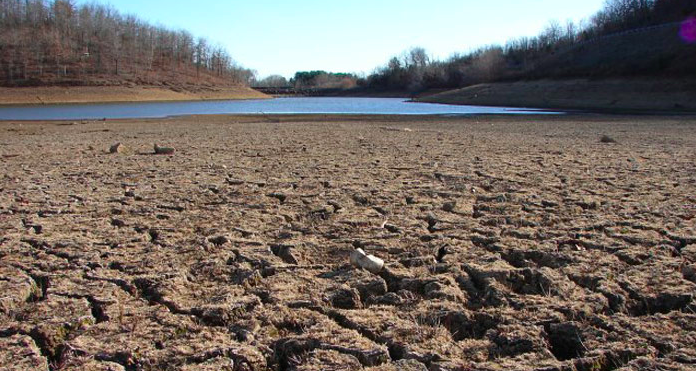 California has been in a state of drought since 2012. This dry riverbed is one of thousands of examples of the impact the drought has had on the environment.