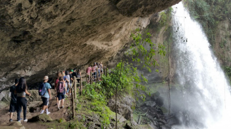 The Global Glimpse students also spent a day at a waterfall called Cascada Blanca. Natasha and 16 other high school students traveled to Nicaragua for three weeks over summer, participating in service projects and learning more about the area.