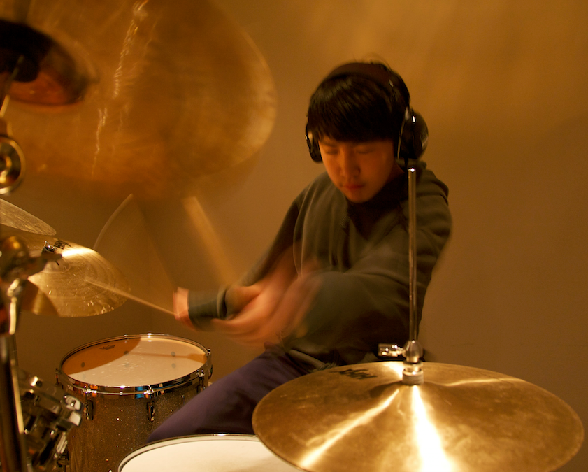Alex Chen plays the drums. He is interested in pursuing music in the future.