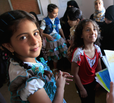 Syrian refugees attend school in Jordan. The influx of refugees into European countries has escalated over the past year.