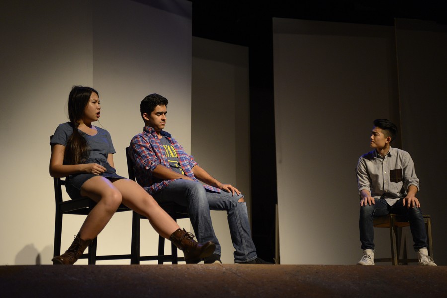 Janet Lee (12), Aditya Dhar (11) and Michael Jin (12) The main cast performed The Laramie Project on Oct. 31, Nov. 1 and Nov. 2 while the swing cast performed on Nov. 2.