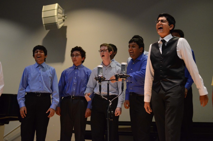 Junior Ashwin Rao of Guys Gig sings Since U Been Gone written by Max Martin and Lukasz Gottwald. The Choral Concert took place on Nov. 12 in Nichols Auditorium. 