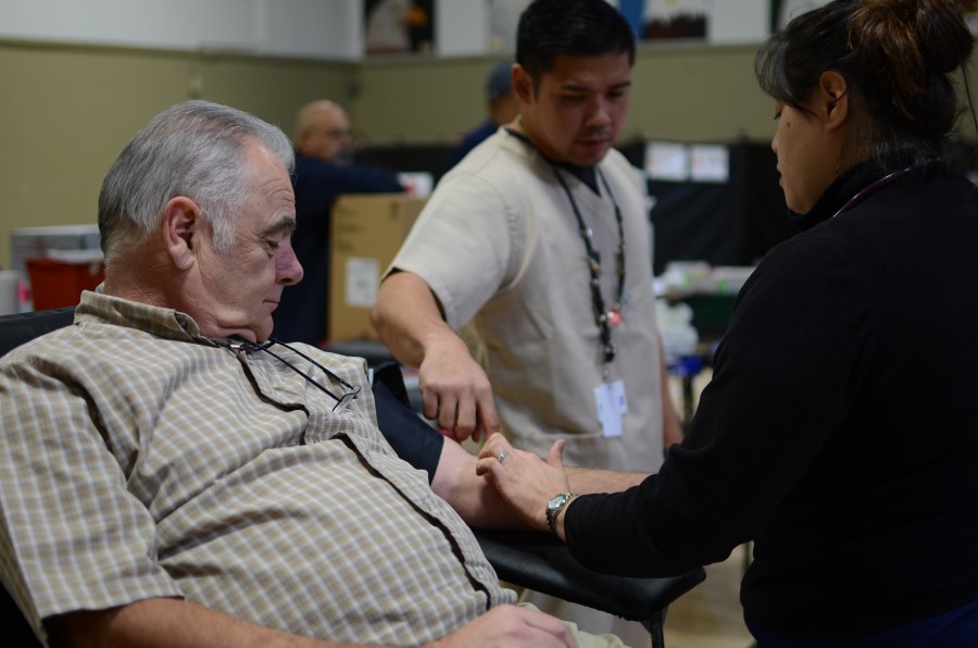 Gary Blickenstaff had one pint of blood drawn today at the Red Cross Clubs annual blood drive during long lunch. Blood units from this event were donated to the American Red Cross in the Bay Area.
