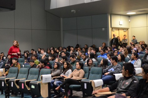 The juniors listen as upper school math teacher Jane Keller leads the LIFE discussion on sex education this morning. The next event for the juniors is on Jan. 28, where they will be meeting their eagle buddies. 