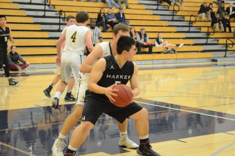 Junior Jordan Goheen tries to get around a defender during a game this past season. The boys lost in the first round of CCS.