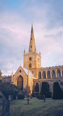 Church of the Holy Trinity in Stratford-upon-Avon. William Shakespeare is buried here.