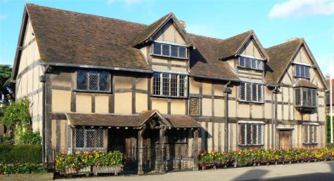 William Shakespeare’s family home in Stratford-upon-Avon, believed to be his birthplace. There is no record of Shakespeare’s actual birthday, but many scholars believe that he was born on April 23 1564.