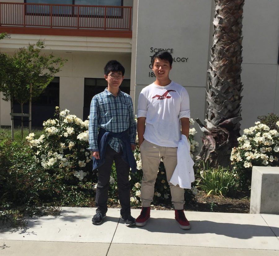Derek Yen (10) and Linus Li (10) pose after a challenging chemistry olympiad. The the 28th International Chemistry Olympiad (IChO) took place in Tbilisi, Georgia from July 23 to August 1. 