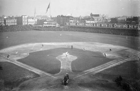 The Cubs play at West Side Park in the 1906 World Series. The Cubs have not won a World Series since 1908.