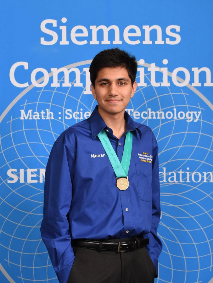 Manan Shah (12) wins $50,000 scholarship of Siemens Competition