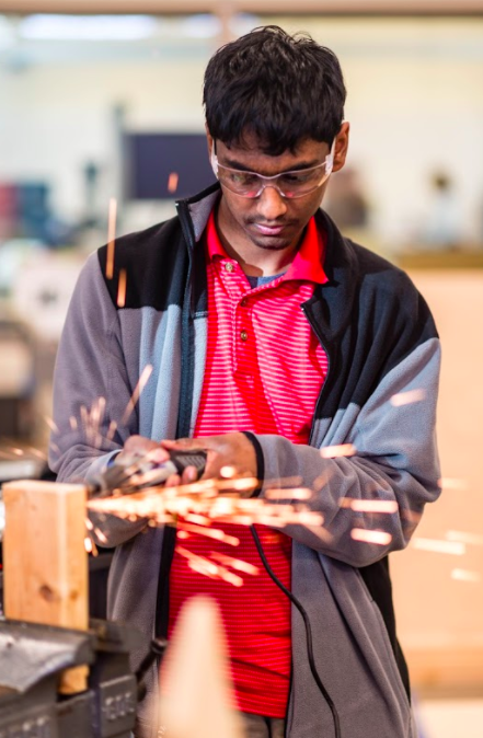 “One thing that is important to me when I do something is to actually be able to see if it gets results, so I like starting from nothing and then over time seeing the robot get built until the finished product. We actually keep a time-lapse of it, which is something I enjoy watching when its done,” Karthik Sundaram (12) said.