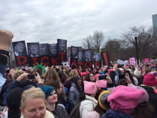 Protestors congregated at a womens march last Saturday to vouch for womens rights. Many marched to vouch for numerous causes the day after the Trump inauguration. 