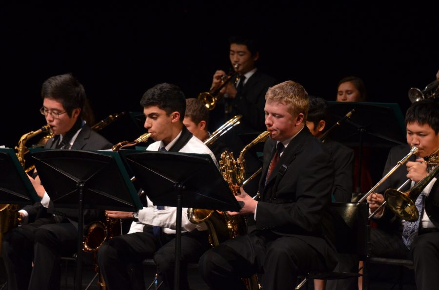 The upper school orchestra, lab band and jazz band performed at the concert. The Spring Concert will be in April.