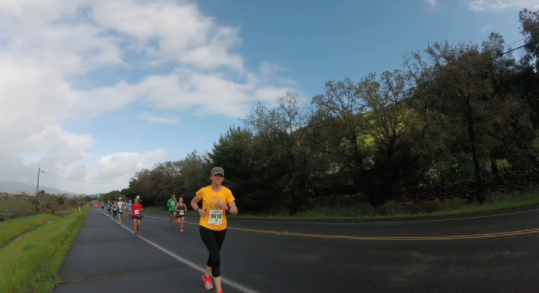 Julie Wheeler runs a marathon in Napa. Wheeler often runs in marathons in various numerous cities across the nation. 