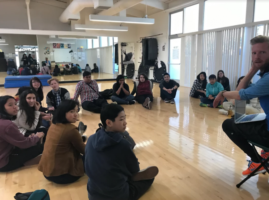 The Gender and Sexuality Alliance meets in the dance room with dance teacher Karl Kuehn. The club is a LGBTQ+ support group and helps spread awareness about the LGBTQ+ community.