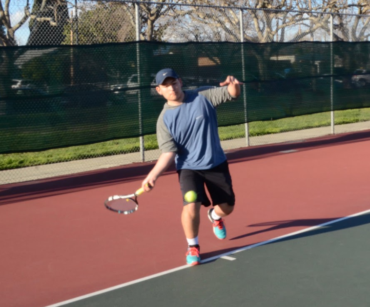 “One of the most important lessons my coach has ever taught me is how to open your tennis book and close all other books to only focus on tennis at the moment. When I do that, it is so easy to only focus on what I’m doing on the court, and the more I do that, the more easily it comes, Edward Tischler (12) said. 