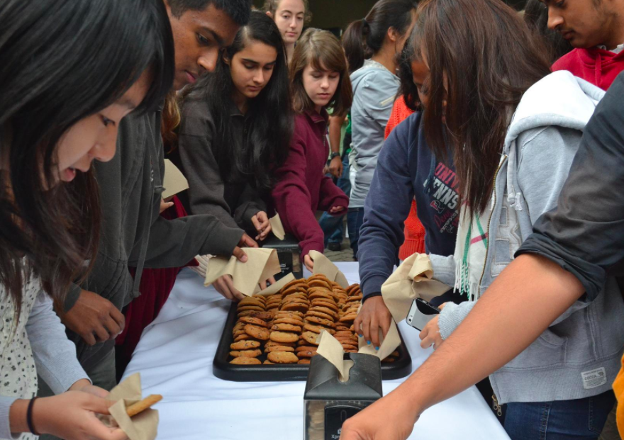 Students enjoy cookies during a previous celebration of Howard Nichols birthday. Harker celebrated what would have been Nichols’ 77th birthday this year yesterday.